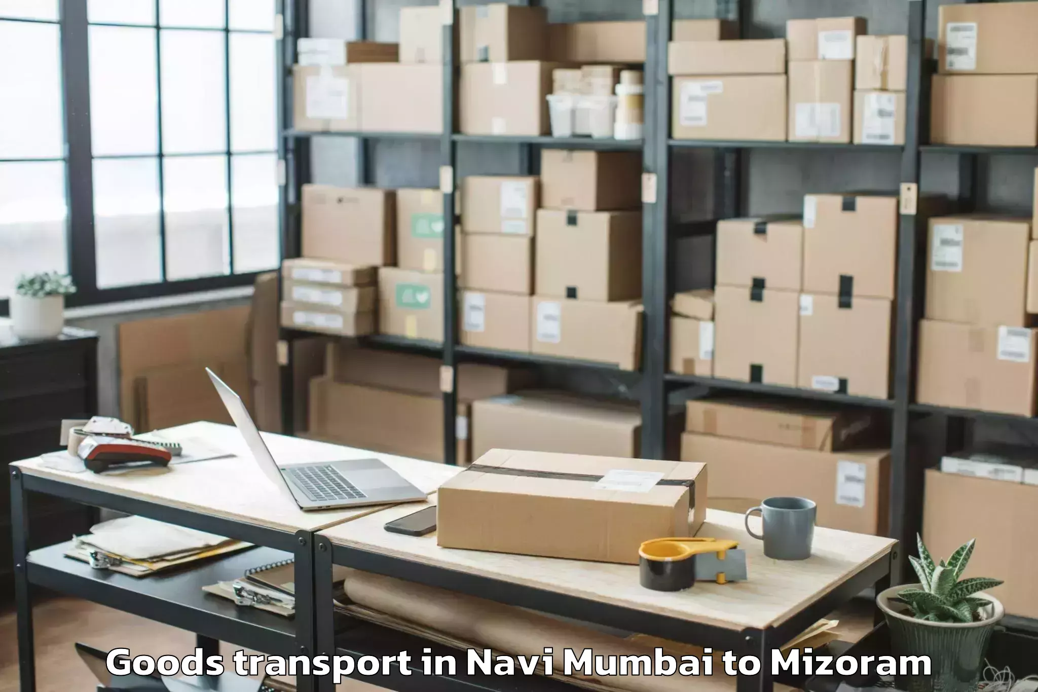 Efficient Navi Mumbai to Bilkhawthlir Goods Transport